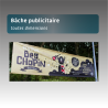 Bâche publicitaire personnalisée sur mesure – PVC ou Mesh, impression HD toutes dimensions